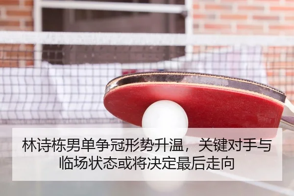 林诗栋男单争冠形势升温，关键对手与临场状态或将决定最后走向