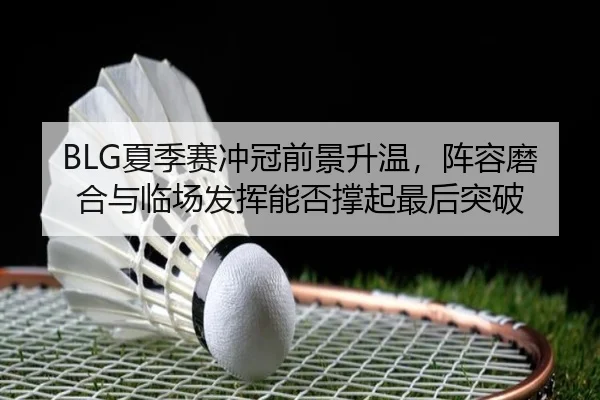 BLG夏季赛冲冠前景升温，阵容磨合与临场发挥能否撑起最后突破